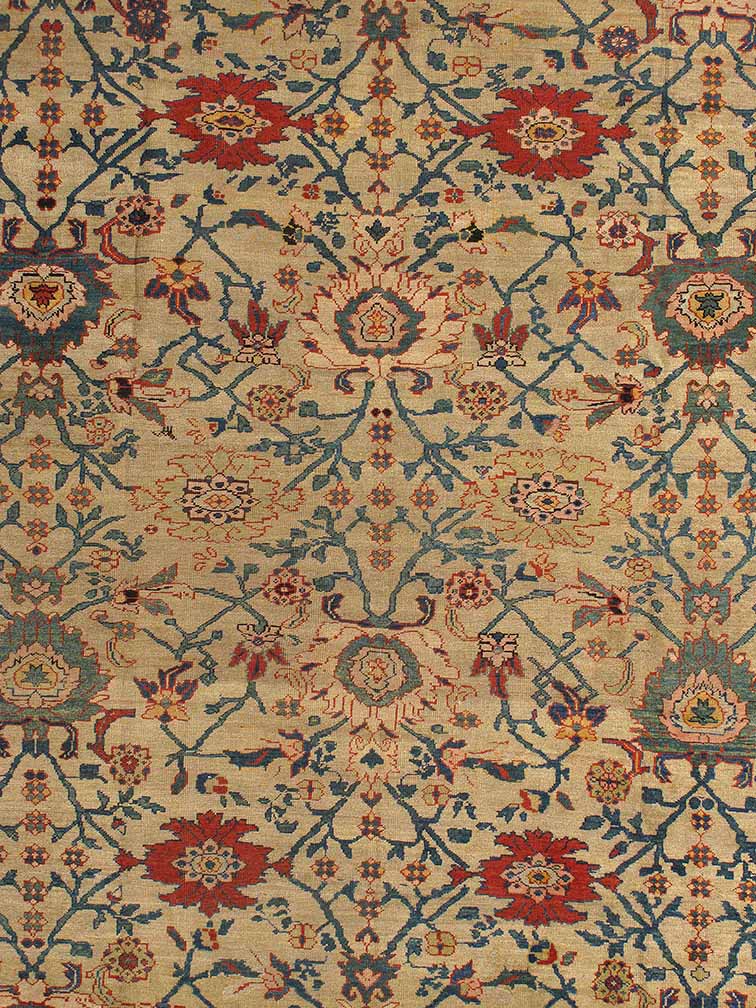 Antique sultan abad Carpet - # 53609