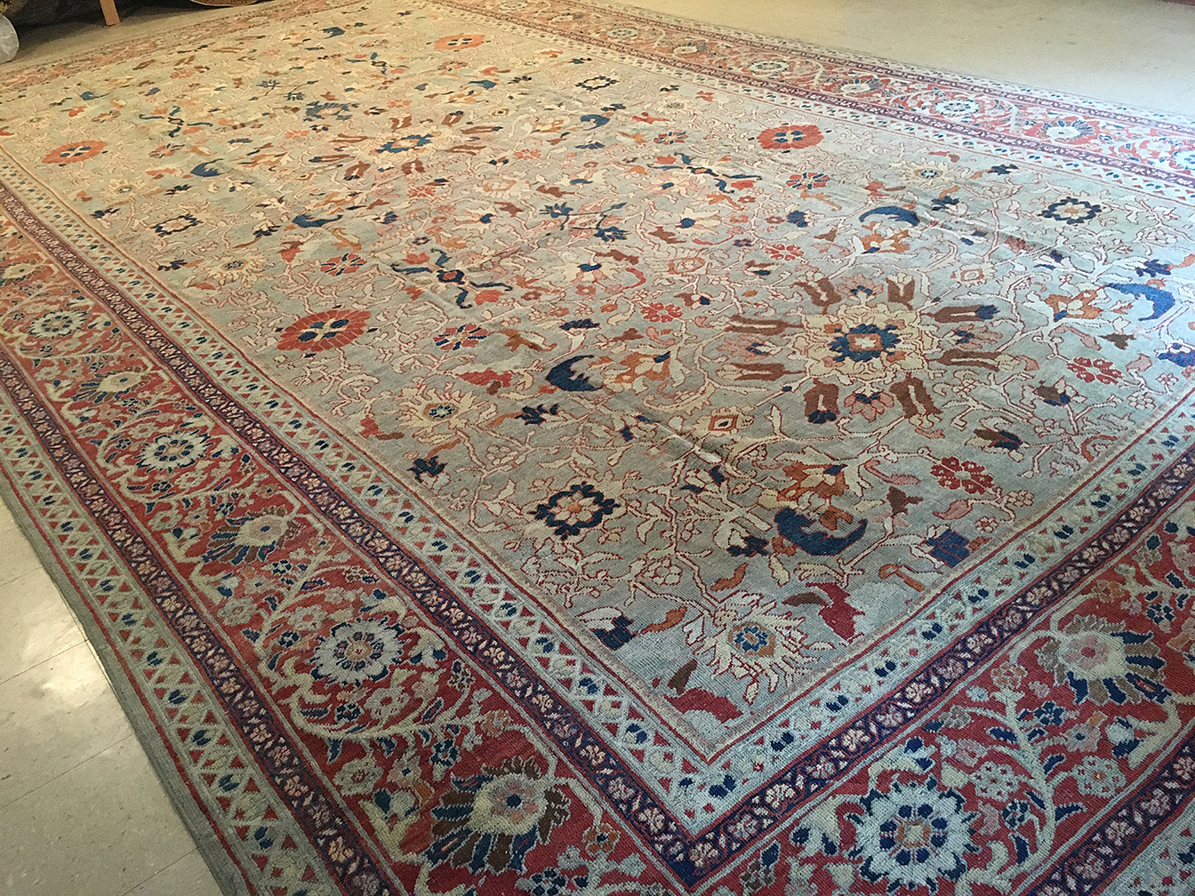 Antique sultan abad Carpet - # 54398