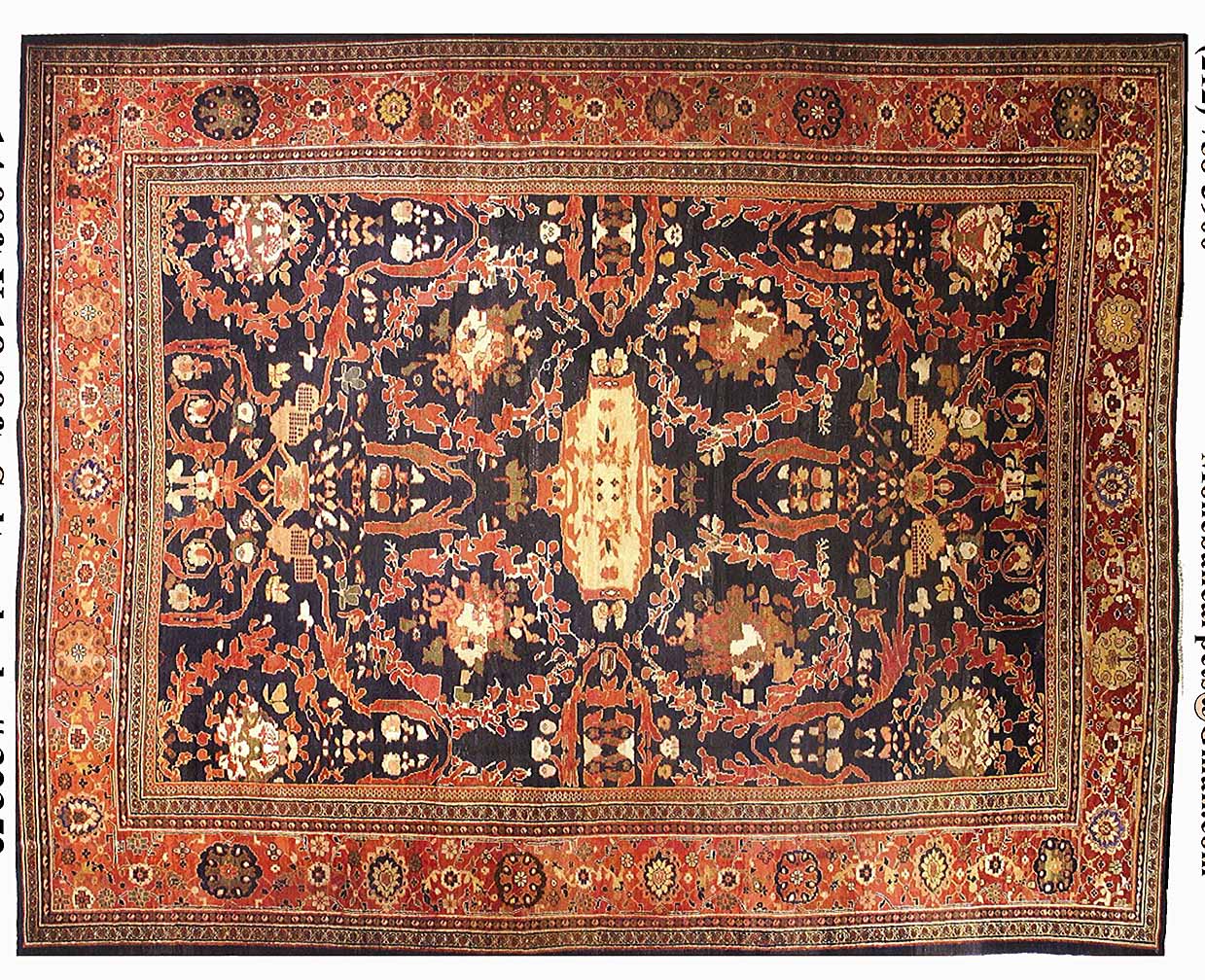 Antique sultan abad Carpet - # 54468