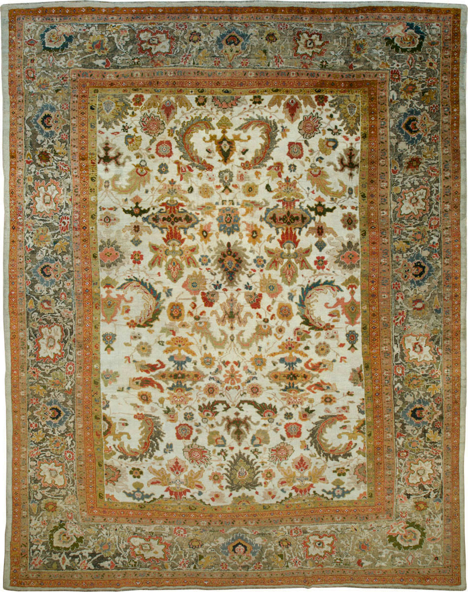 Antique sultan abad Carpet - # 54722