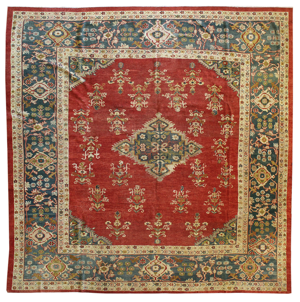Antique sultan abad Carpet - # 55707