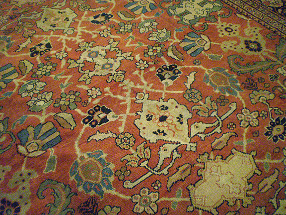 Antique sultan abad Carpet - # 5743