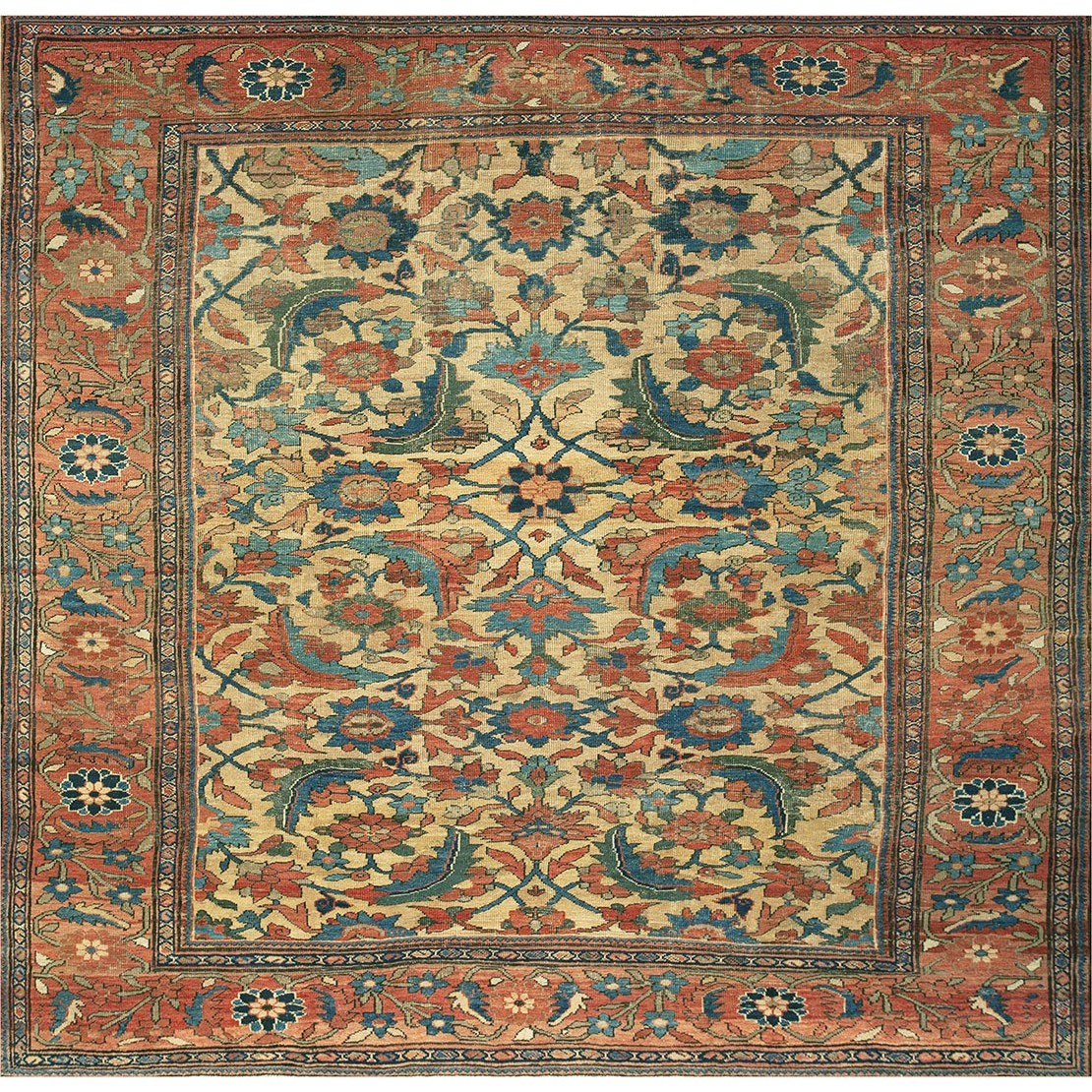 Antique sultan abad Carpet - # 57981