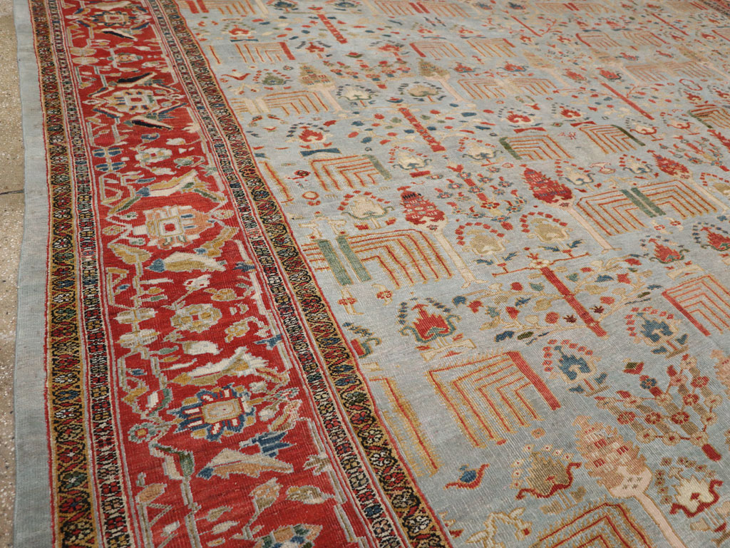 Antique sultan abad Carpet - # 58248