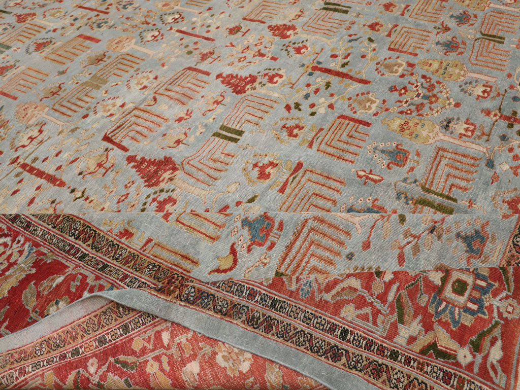 Antique sultan abad Carpet - # 58248