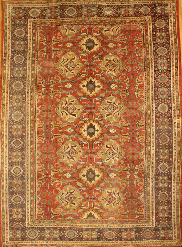 Antique sultan abad Carpet - # 6768