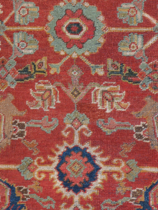 Antique sultan abad Carpet - # 6800