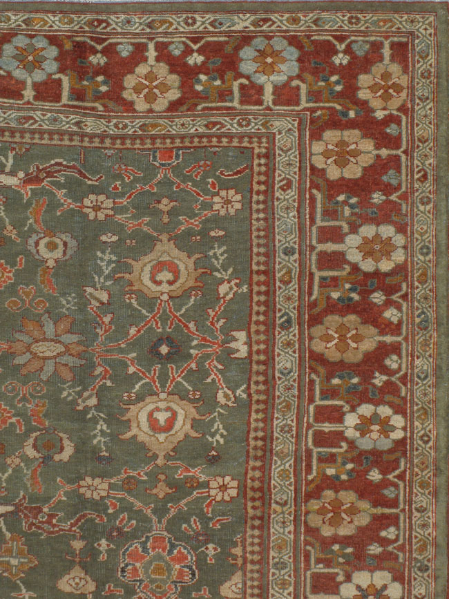 Antique sultan abad Carpet - # 6804