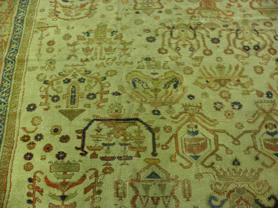 Antique sultan abad Carpet - # 6809