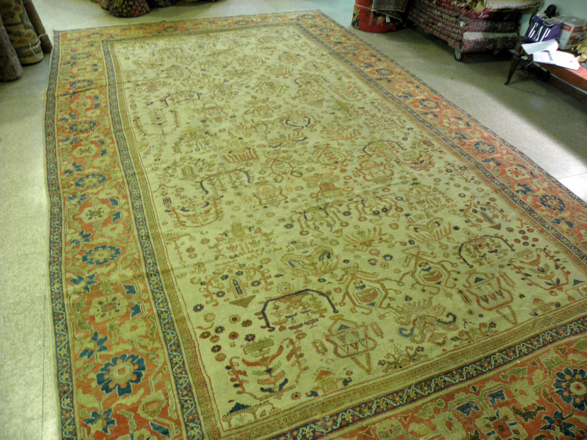 Antique sultan abad Carpet - # 6809