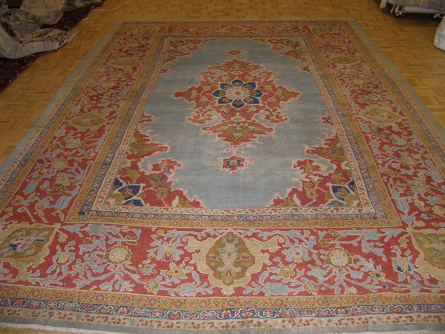 Antique sultan abad Carpet - # 7139