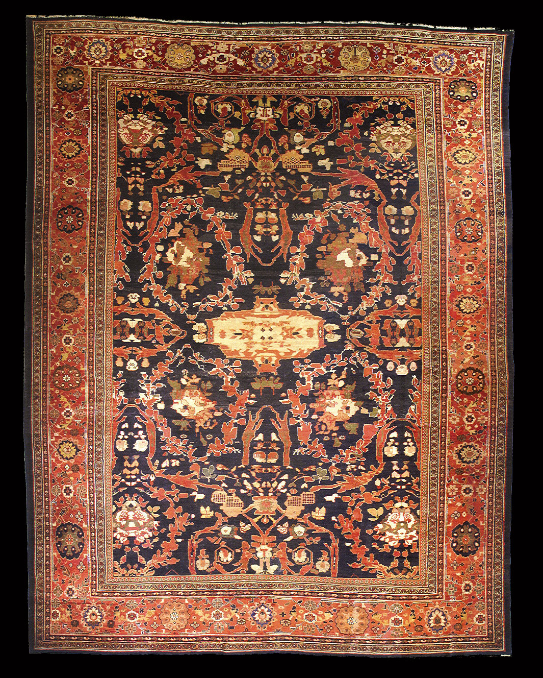 Antique sultan abad Carpet - # 7152