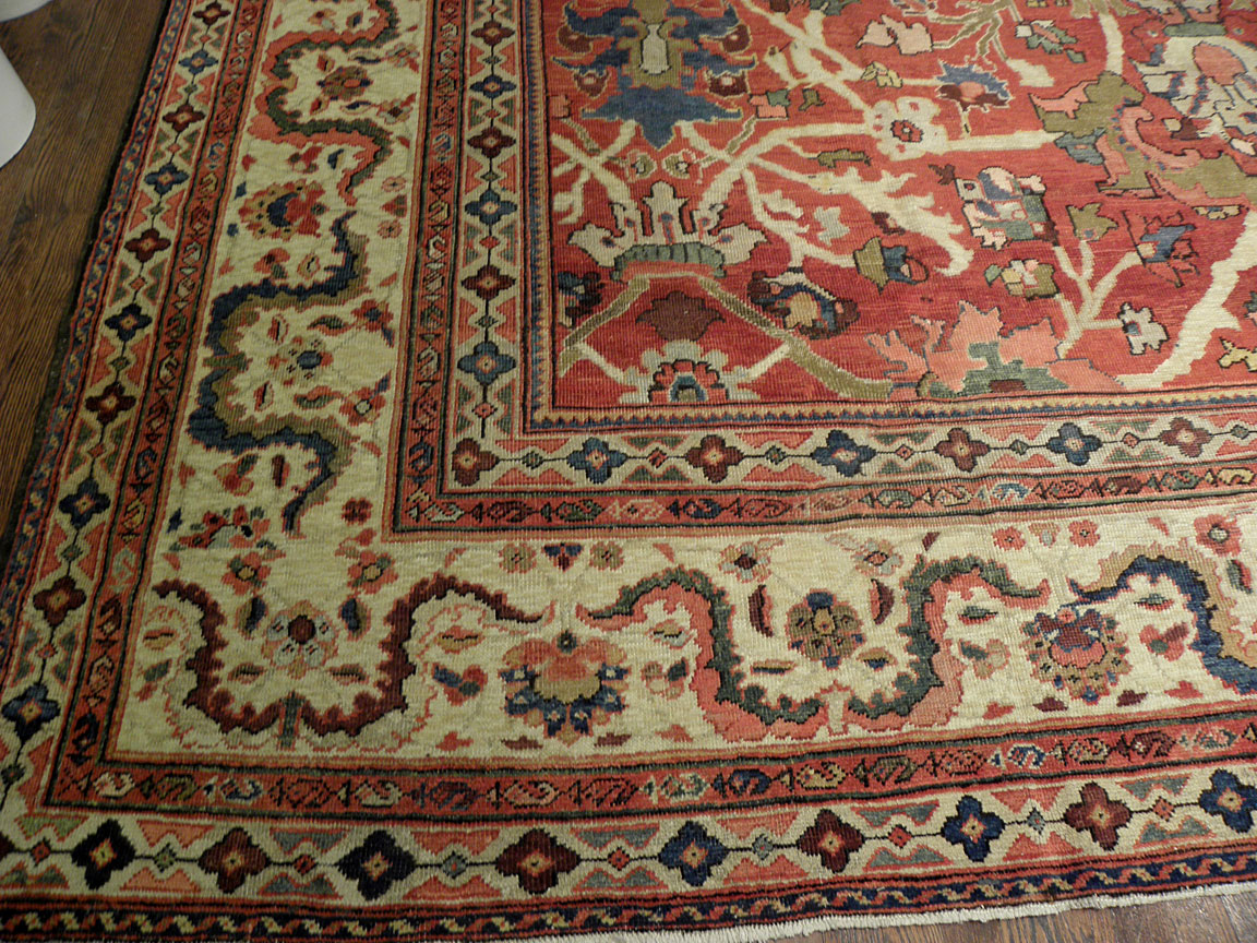 Antique sultan abad Carpet - # 7357