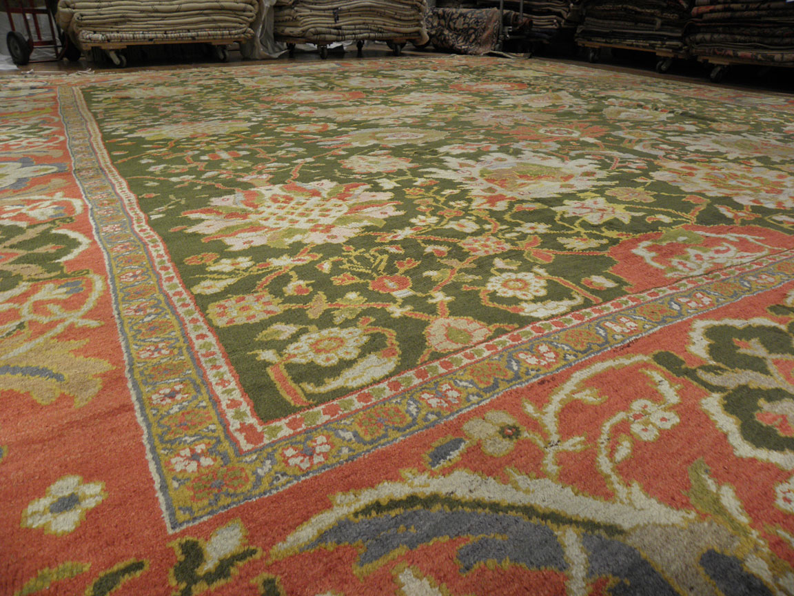 Antique sultan abad Carpet - # 7407
