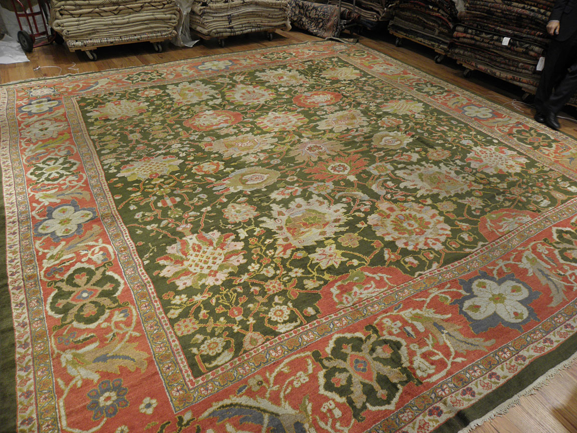 Antique sultan abad Carpet - # 7407