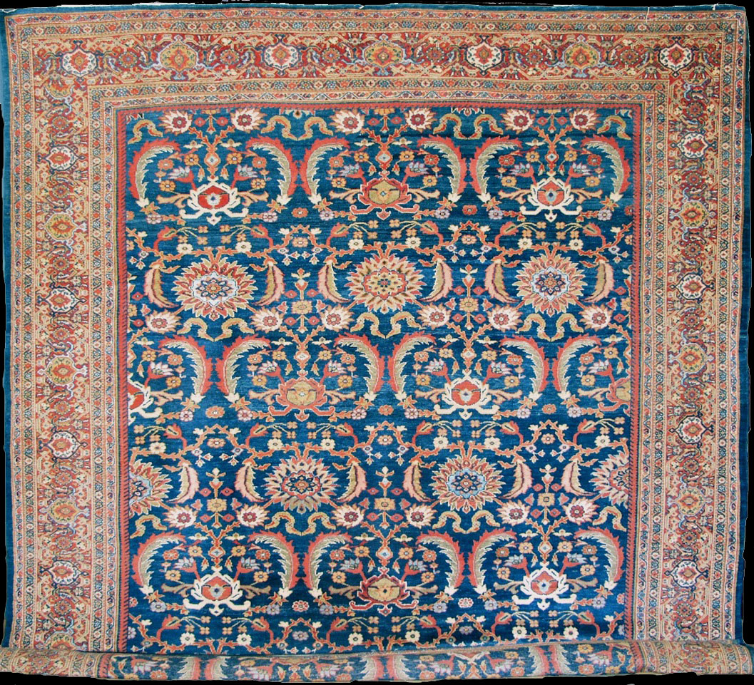 Antique sultan abad Carpet - # 7521