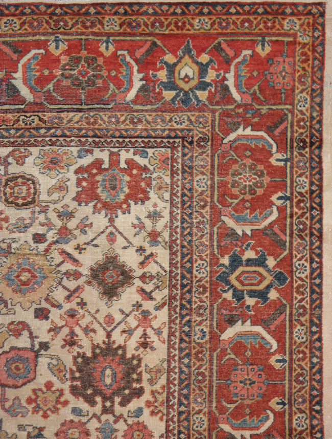 Antique sultan abad Carpet - # 7566