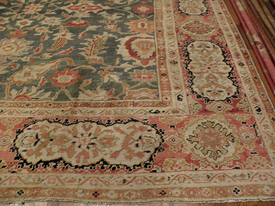 Antique sultan abad Carpet - # 7569