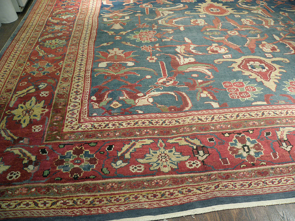 Antique sultan abad Carpet - # 7574