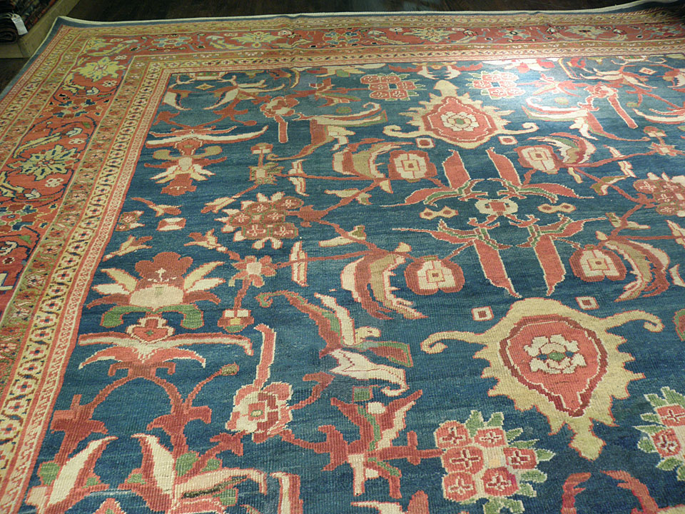 Antique sultan abad Carpet - # 7574