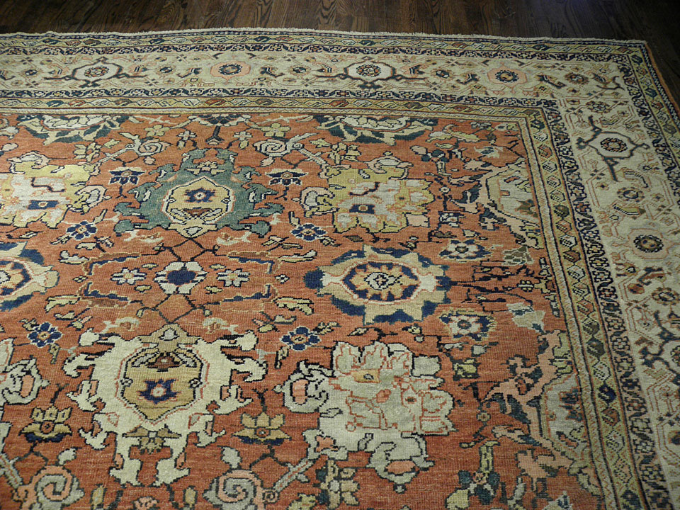 Antique sultan abad Carpet - # 7580