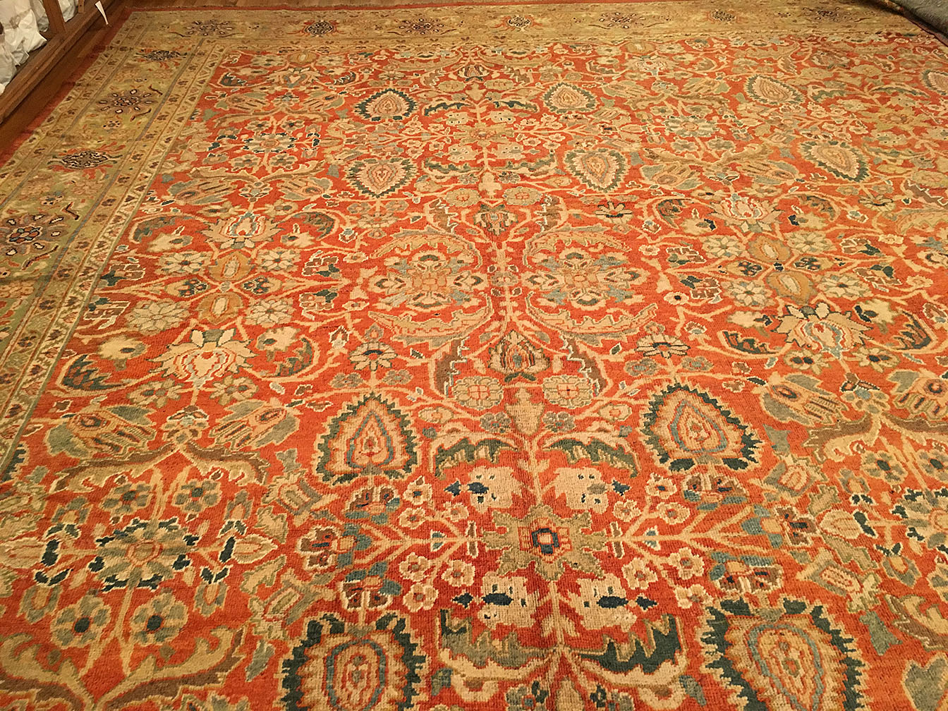 Antique sultan abad Carpet - # 7731
