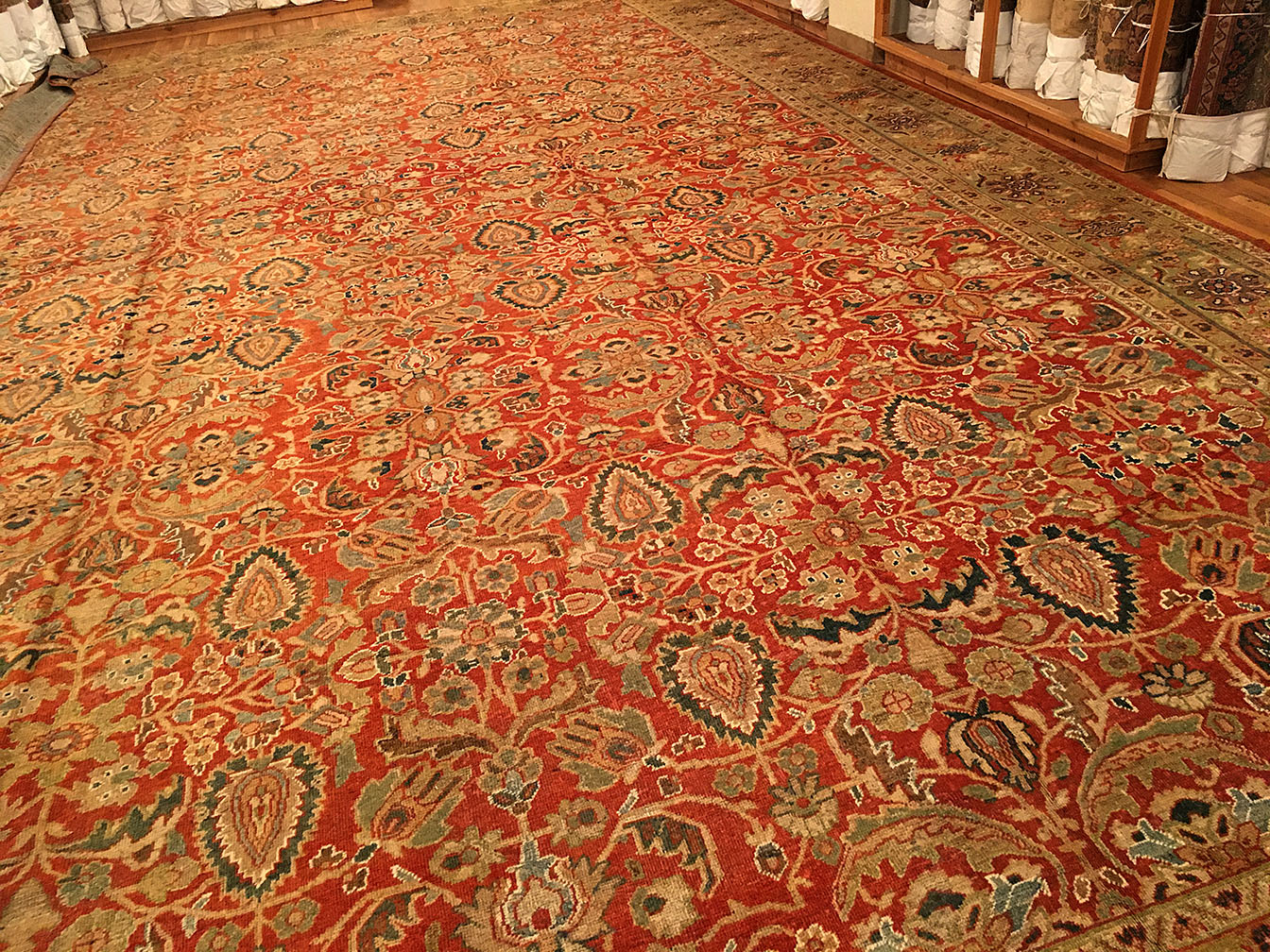 Antique sultan abad Carpet - # 7731