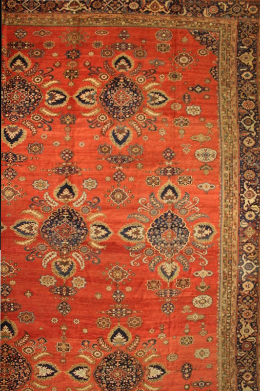 Antique sultan abad Carpet - # 7753