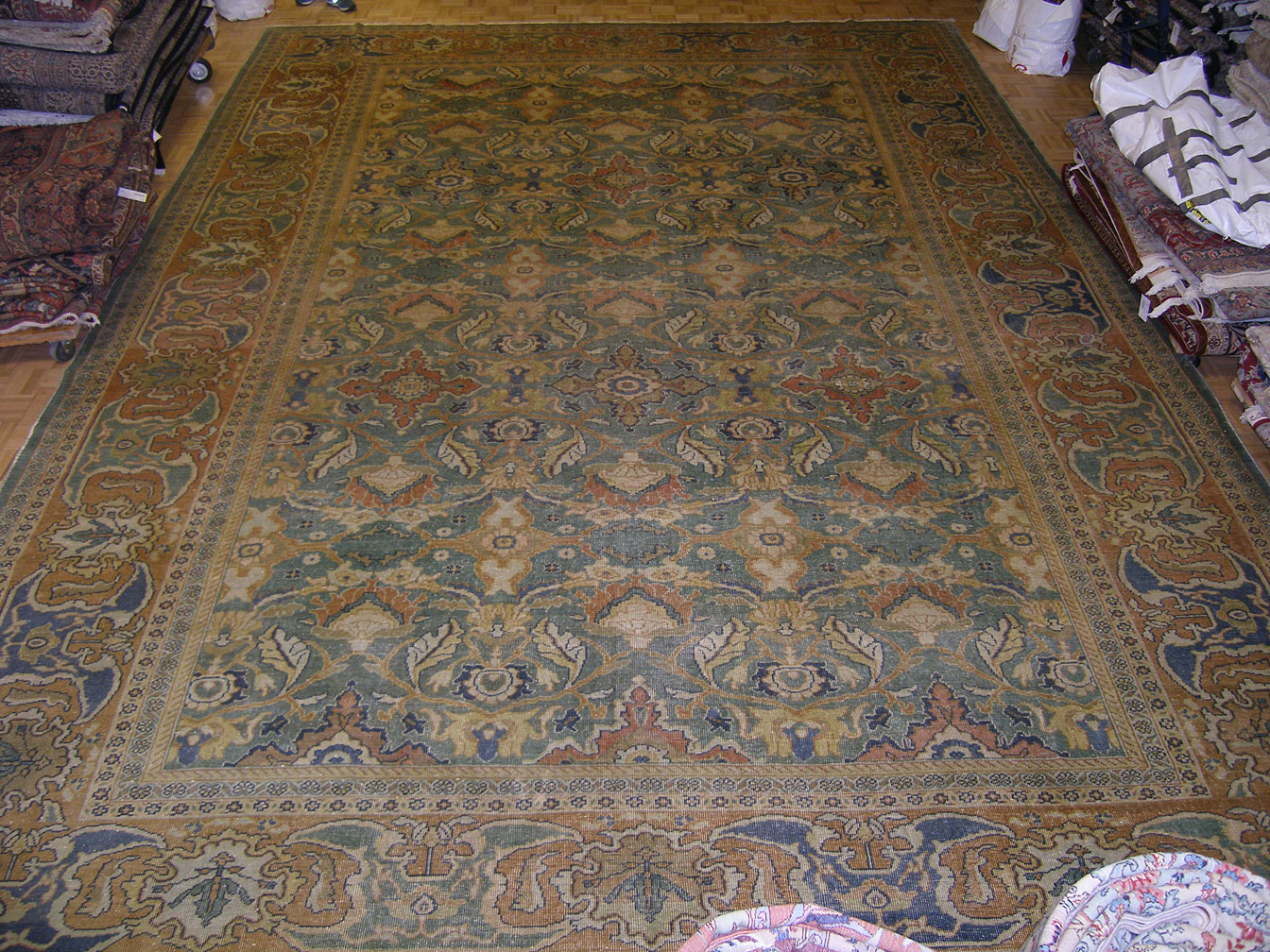 Antique sultan abad Carpet - # 7977