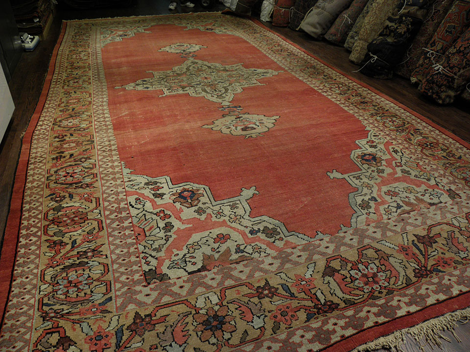 Antique sultan abad Carpet - # 7978
