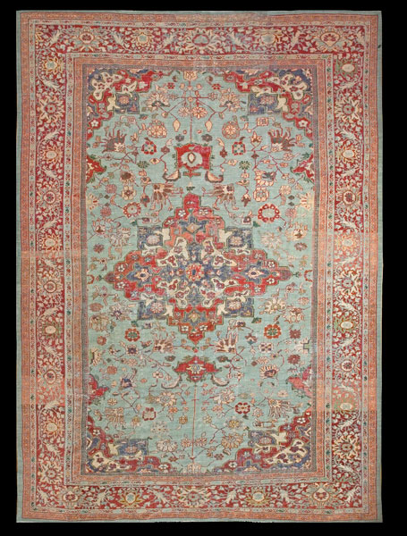 Antique sultan abad Carpet - # 8117