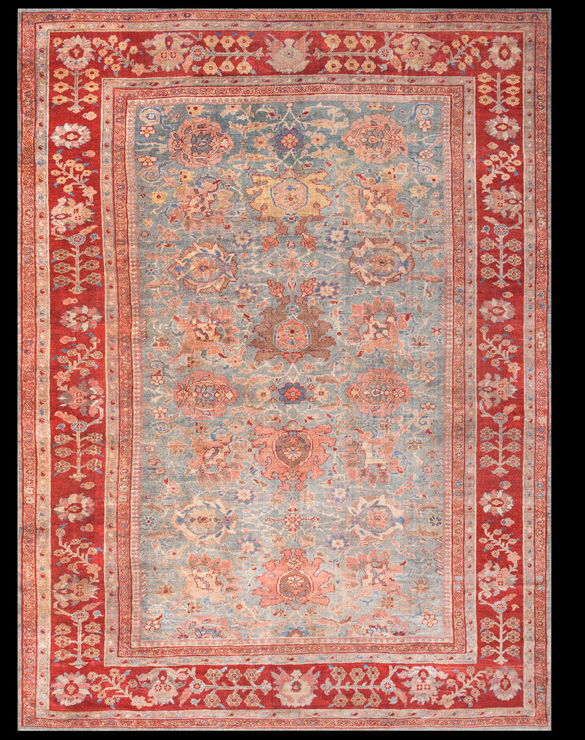 Antique sultan abad Carpet - # 8124