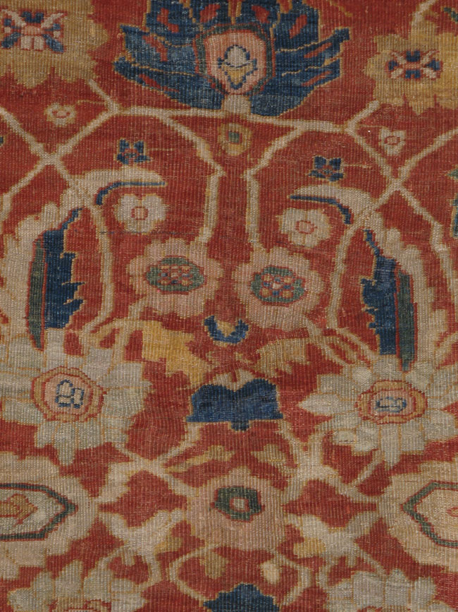 Antique sultan abad Carpet - # 8796