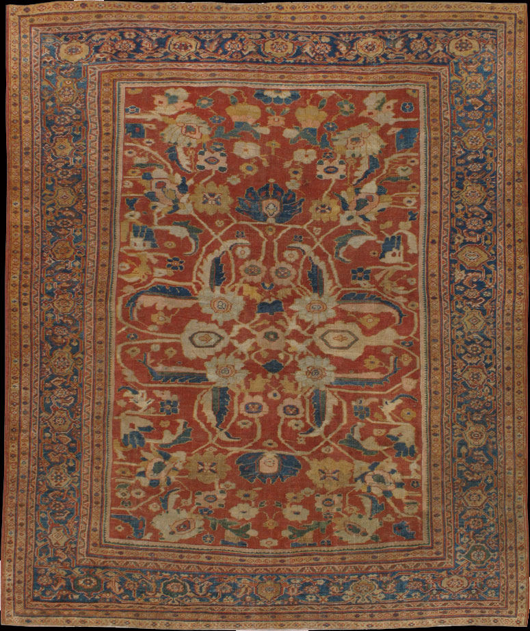 Antique sultan abad Carpet - # 8796