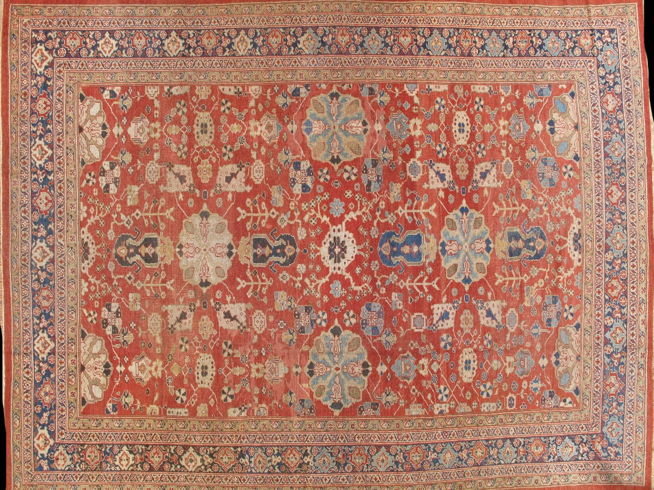 Antique sultan abad Carpet - # 9196
