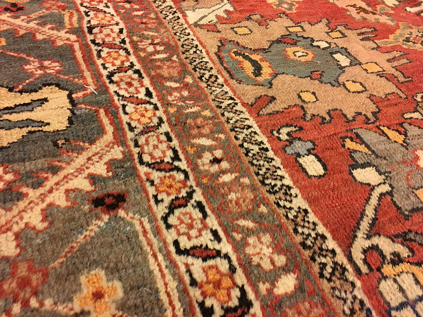 Antique sultan abad Carpet - # 9197