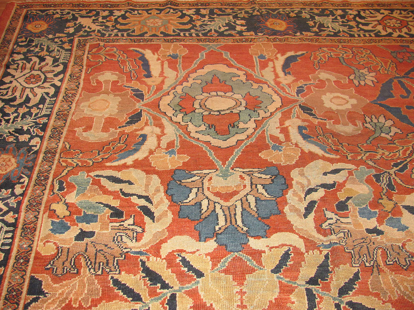 Antique sultan abad Carpet - # 9204