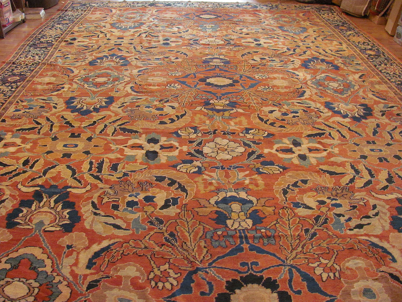 Antique sultan abad Carpet - # 9204