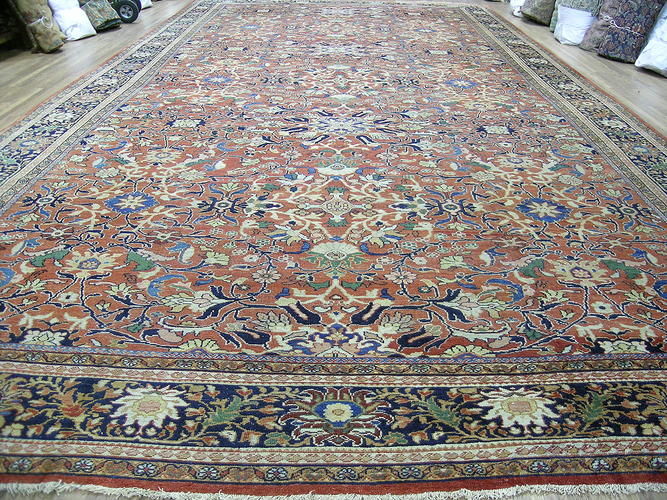 Antique sultan abad Carpet - # 9243