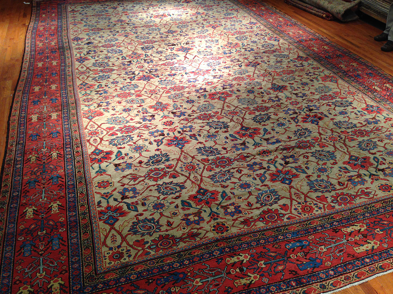 Antique sultan abad Carpet - # 9249