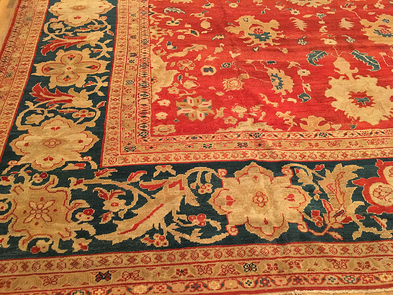 Antique sultan abad Carpet - # 9254