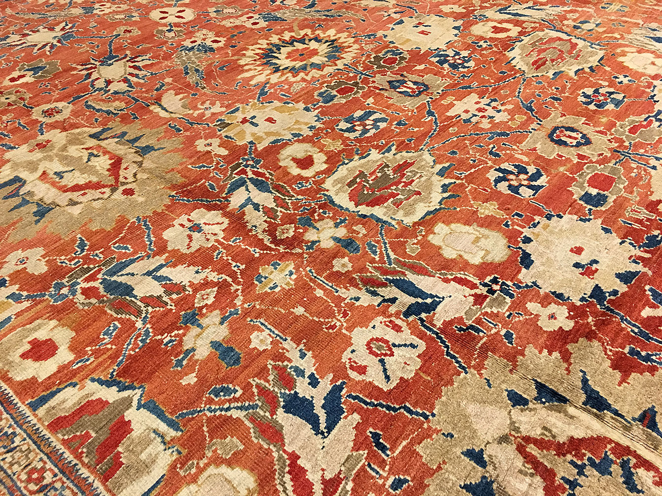 Antique sultan abad Carpet - # 9273