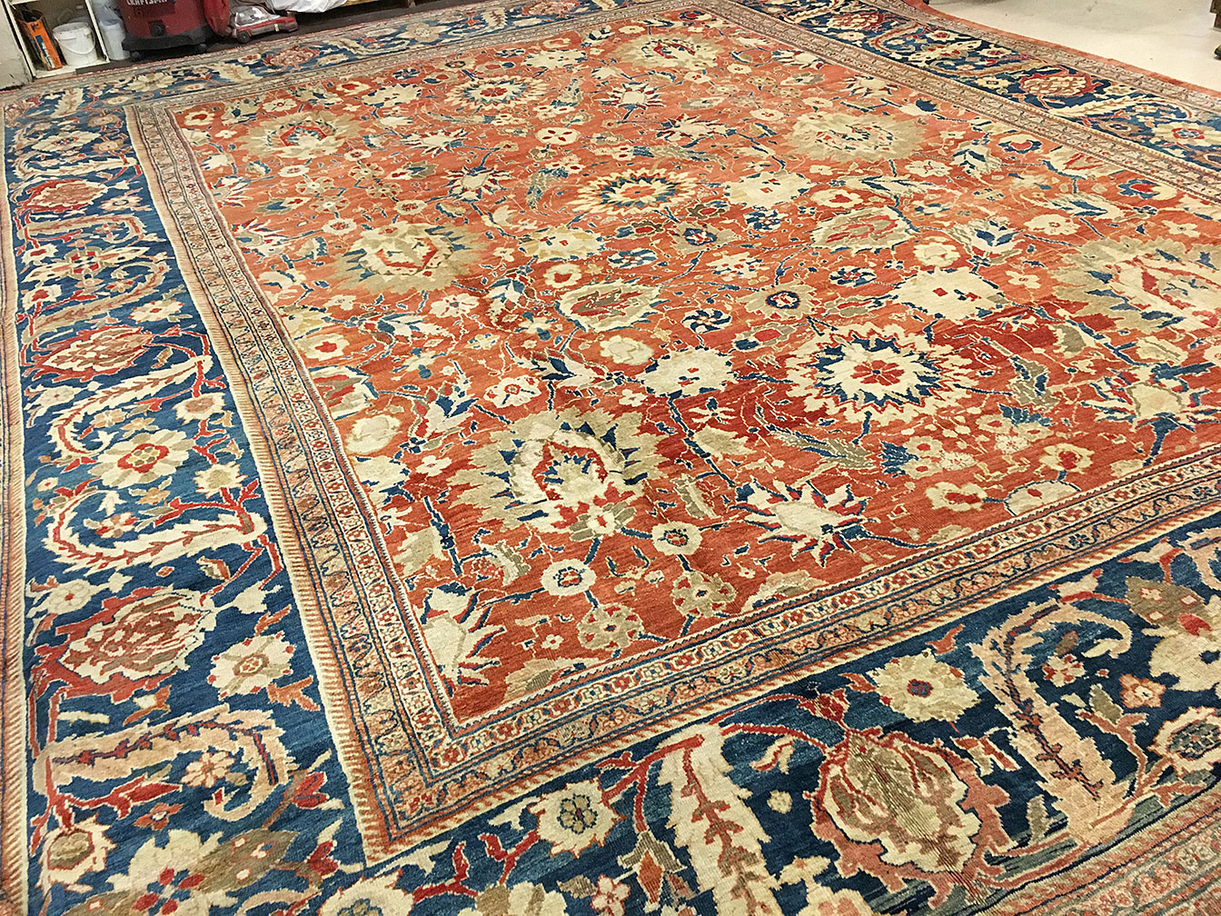 Antique sultan abad Carpet - # 9273