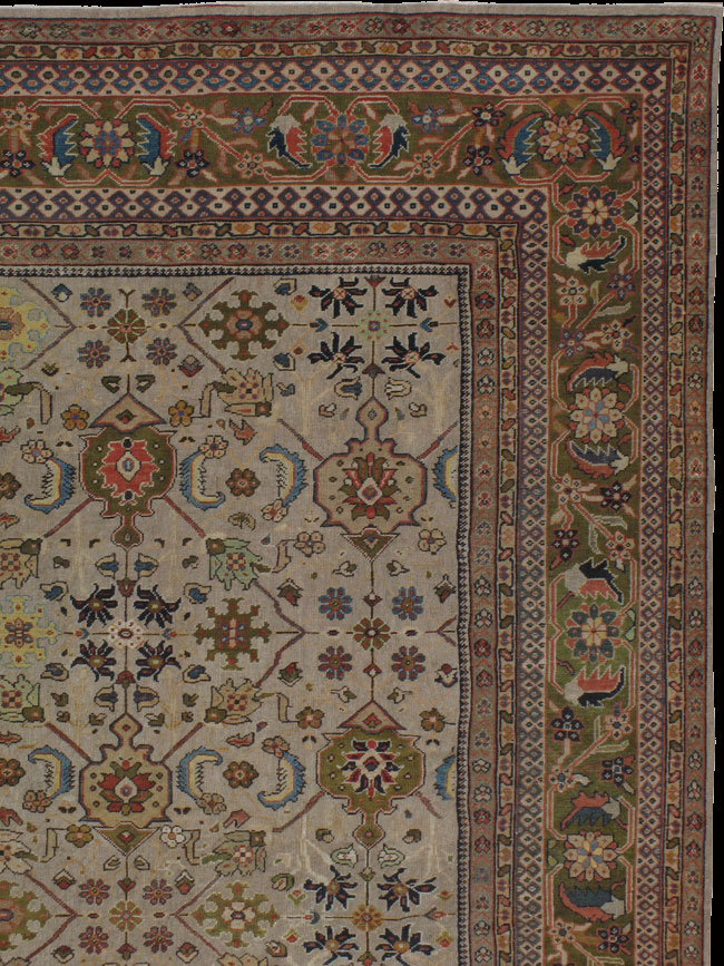 Antique sultan abad Carpet - # 9308