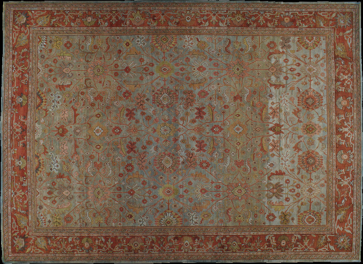 Antique sultan abad Carpet - # 9327