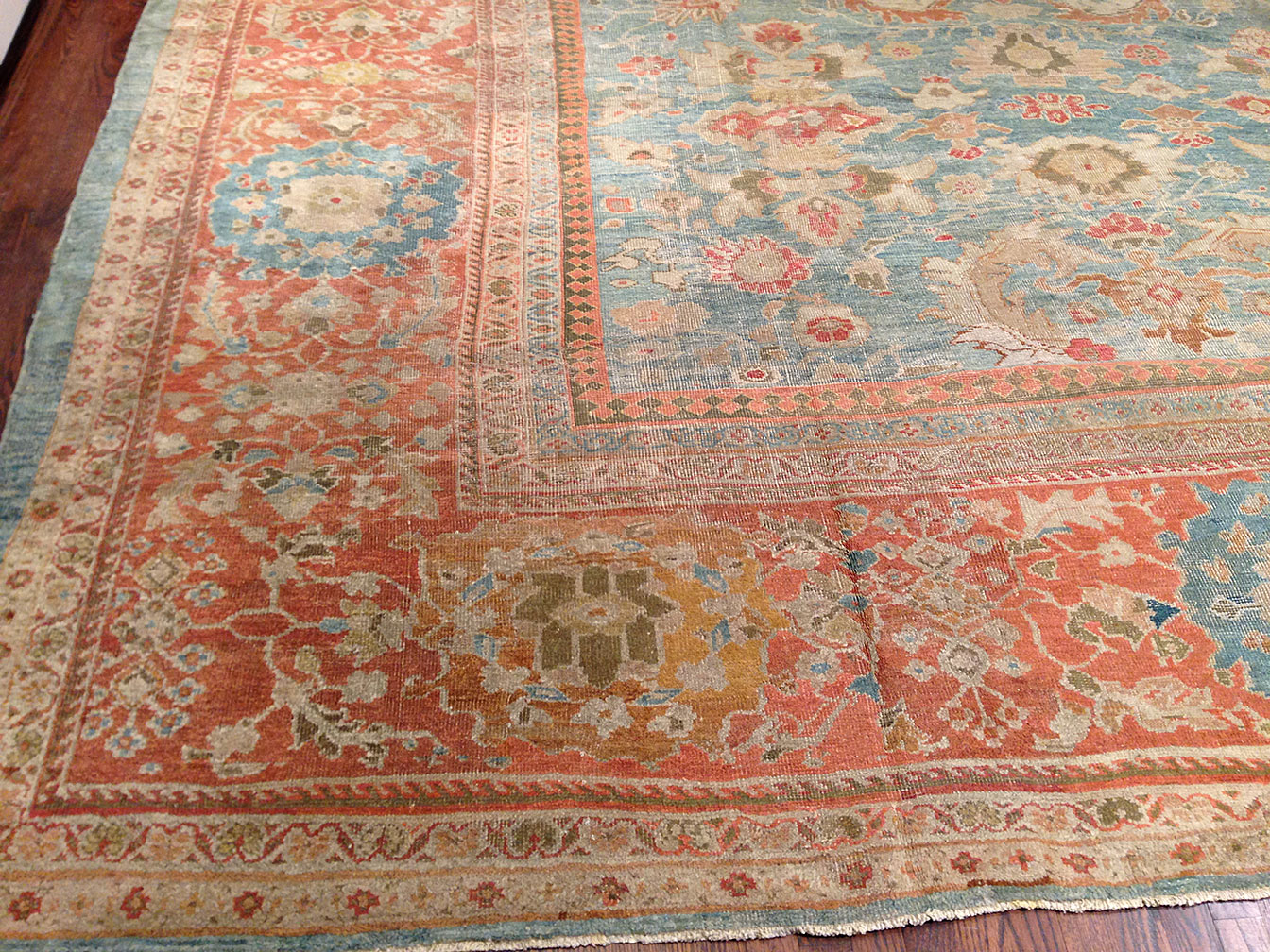 Antique sultan abad Carpet - # 9347