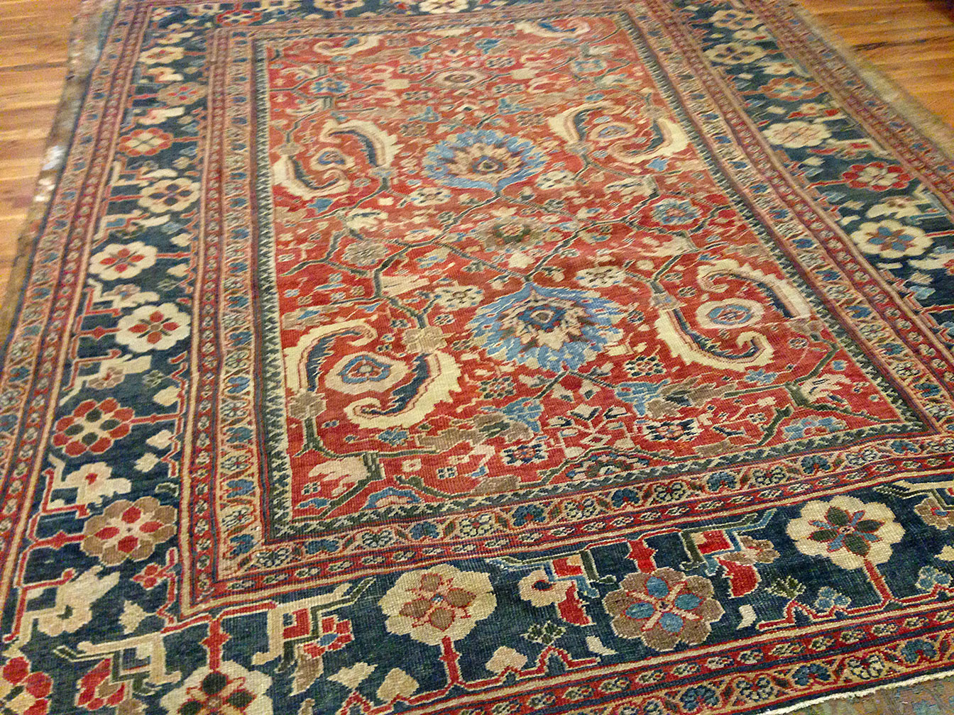Antique sultan abad Carpet - # 9458