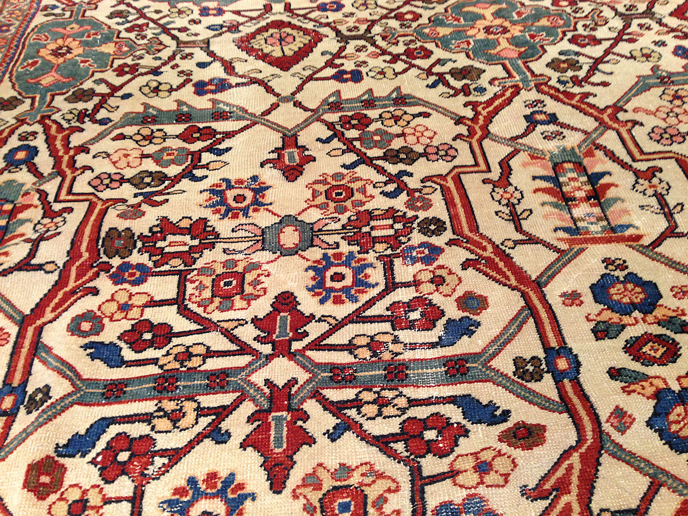 Antique sultan abad Carpet - # 9466