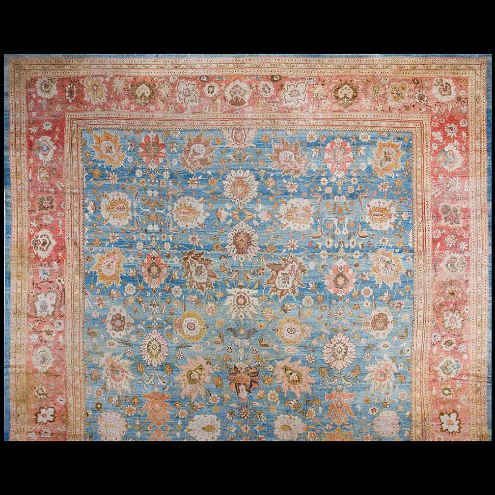 Antique sultan abad Carpet - # 9582