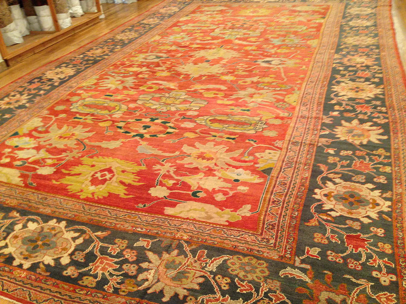 Antique sultan abad Carpet - # 9637